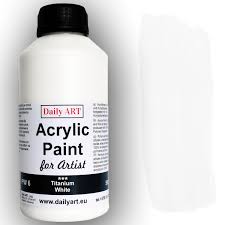 Acrylic Paint For Artists Titanium White 500 Ml Acrylic Paint Dazai Daily Art Decoart on a nail polish organizer. acrylic paint for artists titanium white 500 ml