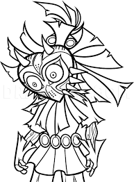 Free, and download it for a computer. How To Draw Skull Kid Step By Step Drawing Guide By Dawn Dragoart Com