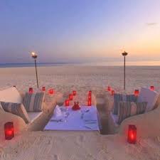 Have Dinner On The Beach In Sand Table And Chairs Beach Dinner Beach Dining Sand Castle