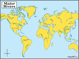 Printable World Map Rivers Printable World Map And More Maps Print These Out And Try To Fill In As Many Country Names As You Can From Memory Madalyni Bamboo