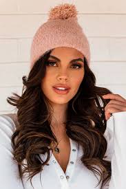 Edith Pink Knit Beanie