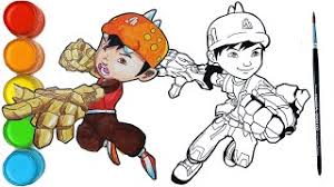 Karena proses kebiasaan akan melatih daya rangsang kita dalam. Menggambar Dan Mewarnai Boboiboy Api Terbaru Dengan Mudah