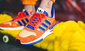 Adidas dragonball z ultra tech chunky sneakers/shoes d97054 collegiate royal running white/collegiate royal/bold gold shop and order at kickscrew Dragon Ball Z X Adidas Goku Frieza Sneakers Magazine