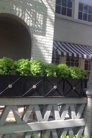 Black And White Striped Outdoor Planters Planters Boxwoods And Black And White Stripes Window Box Outdoor Inspirations House Exterior