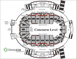 Centurylink Center Omaha Seating Map Of Dodger Stadium