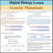 Mutations are the source of all new alleles in nature. Digital Biology Lesson Genetic Mutation Distance Learning Tpt