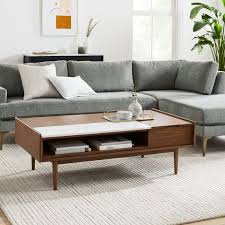 Same day delivery 7 days a week £3.95, or fast store collection. Mid Century Double Pop Up Coffee Table Walnut White Marble