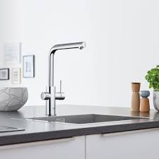I could not find any instructions and am wondering how to when you get the new one, it will become very obvious how the dozen small tabs hold it in and when you install the new one, it just pops right in. Grohe Single Handle Kitchen Faucet Wayfair