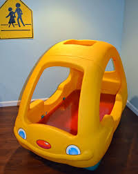 smart girls diy step 2 yellow car toddler bed makeover bed makeover toddler car bed bed wall decor