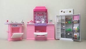 Barbie Size Dollhouse Furniture Kitchen Set Gloria Https Www Amazon Com Dp B007v5iccu Ref Cm Dollhouse Furniture Sets Barbie Doll House Dollhouse Furniture