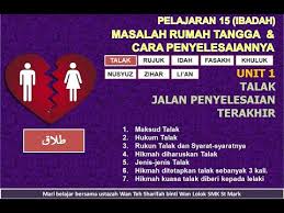 Fikih azan 05 ustadz muhammad abduh tuasikal m sc. Unit 1 Talak Jalan Penyelesaian Terakhir Youtube