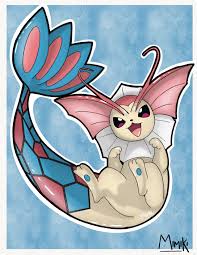 Heres a fusion of two of the prettiest water type pokémon- milotic and  vaporeon! Enjoy! [OC] : rpokemon