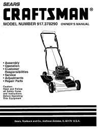 Repair parts home lawn equipment parts craftsman parts craftsman lawn mower parts craftsman 917370431 lawn mower parts. Craftsman 917 378290 Owner S Manual Pdf Download Manualslib