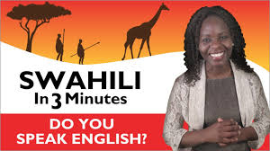 Learn Swahili Swahili In Three Minutes Do You Speak English Youtube