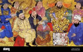 Image result for Persian manuscript chess