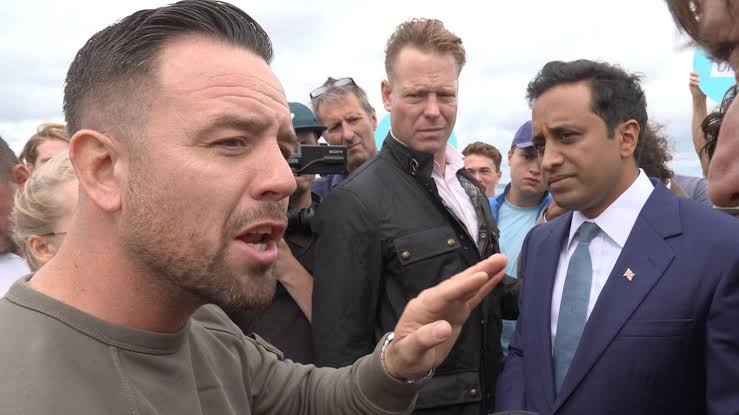 Police charge anti-migrant protest leader over damage to dinghy in Channel