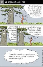 Fable D Esope En Bd Le Sapin Et La Ronce Teaching French Fables Teaching