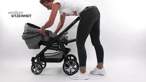 Sportwagen mit sportsitz der kinderwagen gesslein f4 befindet sich in einem gut gepflegten zustand.sonnenschutz/sonnenschirm inklusive. Gesslein Kombikinderwagen F4 Air Youtube