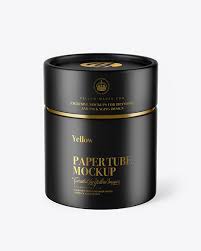 Download Paper Tube Mockup In Tube Mockups On Yellow Images Object Mockups PSD Mockup Templates