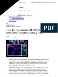 Now you have ur gamefile in.iso format. How To Boot Games Off Usb External Hard Drive With Playstation 2 Ps2 Welcome To The Underground Usb Flash Drive Computers