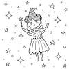 Princess riding horse coloring page. 1