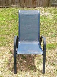 Slingback Chairs Getting A Makeover Patio Chairs Makeover Patio Furniture Makeover Painting Patio Furniture