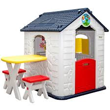 Ein spielhaus im eigenen garten ist ein toller rückzugsort für ihre kinder. Kinder Spielhaus Ab 1 Garten Kinderspielhaus Mit Tisch Littletom Mytoys