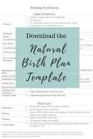 Visual Birth Plan Template Free Editable Pin On Jordemoder