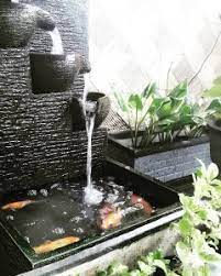 Agar lebih indah, anda bisa menambahkan batu alam, lampu, lilin atau pernik hiasan lainnya. 6 Desain Air Terjun Kolam Ikan Untuk Di Rumah Rumahlia Com
