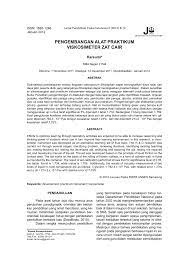 Check spelling or type a new query. Pdf Pengembangan Alat Praktikum Viskosimeter Zat Cair