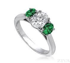 Oval Diamond Engagement Ring With Emerald Sides Oval Diamond Engagement Ring Engagement Rings Oval Engagement Rings