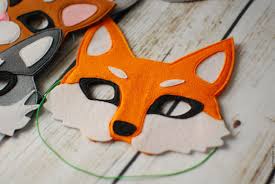 как сделать маску из бумаги своими руками для детей Maska Iz Fetra Lisichka Detskaya Kupit Na Yarmarke Masterov Azzxzru Lyubercy Igrushki Iz Vojloka Fetr Maskaradnye Maski