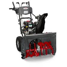 Briggs Stratton 27 In Two Stage Electric Start Gas Snow Blower 1696619 The Home Depot In 2020 Gas Snow Blower Snow Blowers Snow Blower