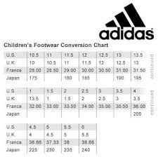 Adidas Boys Size Chart