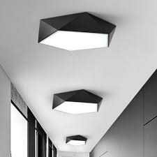 24 5 Wide Geometric Metal Flush Mount Lighting Modern Led Black Flush Mount In 2020 Modern Flush Mount Ceiling Light Light Fixtures Flush Mount Black Ceiling Lighting