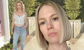 While you might find a blunt and structured 'do incredibly i like the more classic hairstyles, like christina hendricks on mad men. January Jones Of Mad Men Fame Debuts Sassy New Bob Hairstyle After Wearing Longer Hair Daily Mail Online