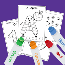 Coloring is essential to the overall development of a child. All Free Dot Marker Coloring Pages