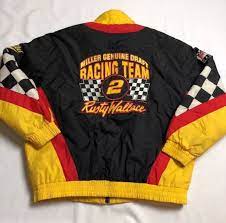 Vintage Nutmeg Miller Genuine Draft Rusty Wallace Racing Jacket For Sale In Tempe Az Offerup Racing Jacket Rusty Wallace Bomber Jacket Vintage
