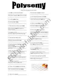 Stds Will Be Able To Understand Multiple Meanings Of A Word In A Sentence Vocabulary Worksheets Vocabulary Skills Grammar And Vocabulary