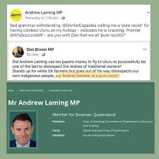 Andrew laming tweeted on january 14: Andrew Laming Mp Climbed Australia Is Better Than This Facebook