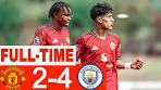 Manchester United 2 - 4 Man City | Highlights | U18 Premier ... - YouTube