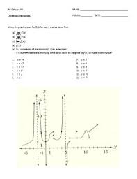 Select from hundreds of ap calculus problems from this test bank to improve your exam scores, grades and ace the ap exam. Graphical Limits Practice Worksheet Ap Calculus Ab By Kristin Goralski