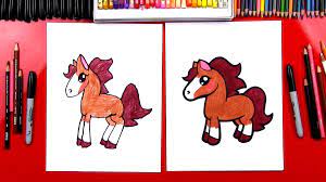 Draw circle and eye for the head. How To Draw A Cartoon Horse Art For Kids Hub