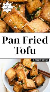 Perfect Pan Fried Tofu A Couple Cooks Recipe Pan Fried Tofu Vegetarian Recipes Easy Fried Tofu
