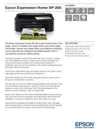 The epson print and scan app provides you with familiar basic control that are enhanced for touch to compliment your creativity. Epson Expression Home Xp 205 Manualzz