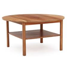 Solid mahogany wood hand carved large coffee table. Kjaer Jacob Circular Coffee Table Of Solid Mahogany Underlying Shelf Profiled Edges And Legs Mutualart
