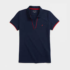 Nautica is a name that's been used by parents who are considering baby names for girls. Sustainably Crafted Side Stripe Split Neck Polo Nautica