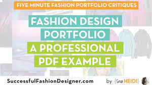 Check spelling or type a new query. Fashion Design Portfolio A Professional Pdf Example Youtube