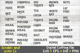 Download Kitchen Labels Svg Pantry Labels Svg Png Eps Dxf 472851 Cut Files Design Bundles