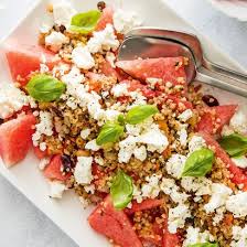 Salade Estivale A La Feta Et A La Pasteque Watermeloen Aldi Feta